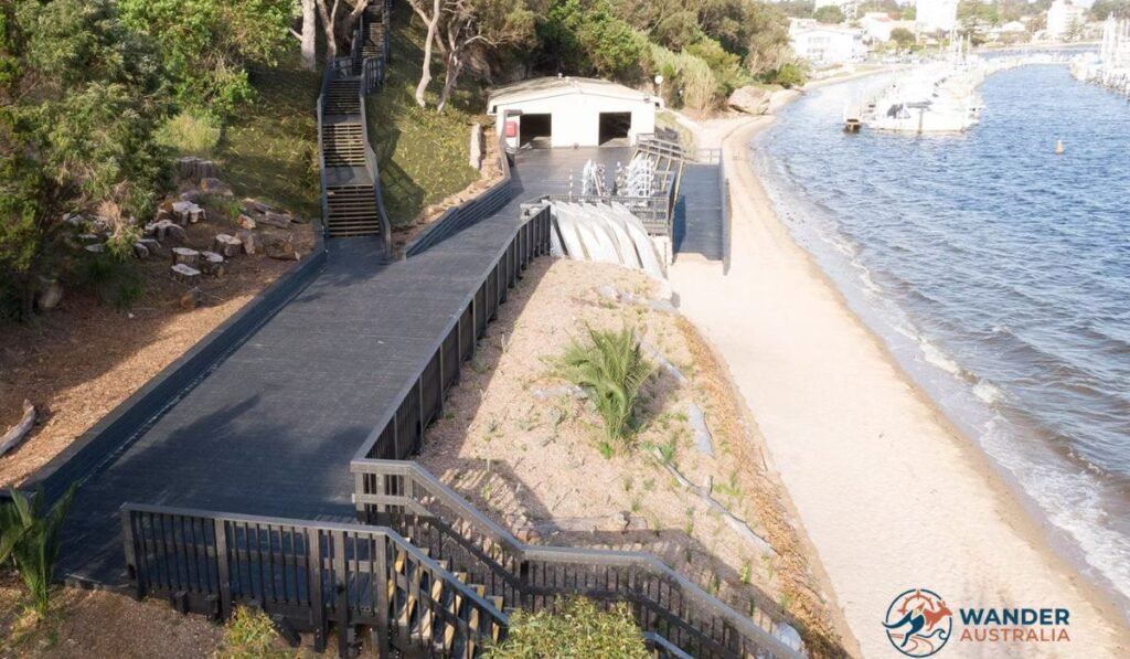 Access from the foreshore reserve