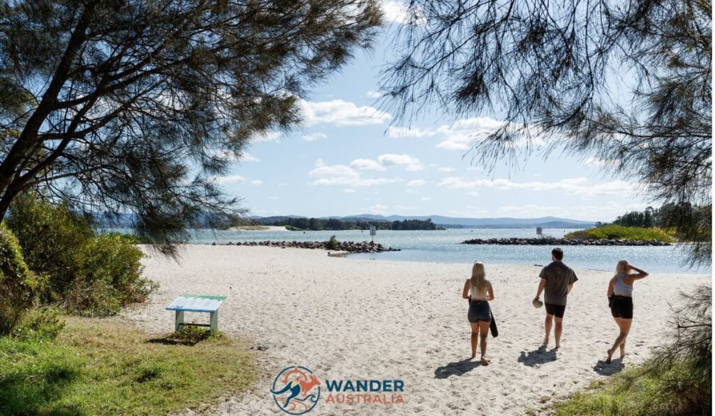 Naru Beach, surrounded by natural environment