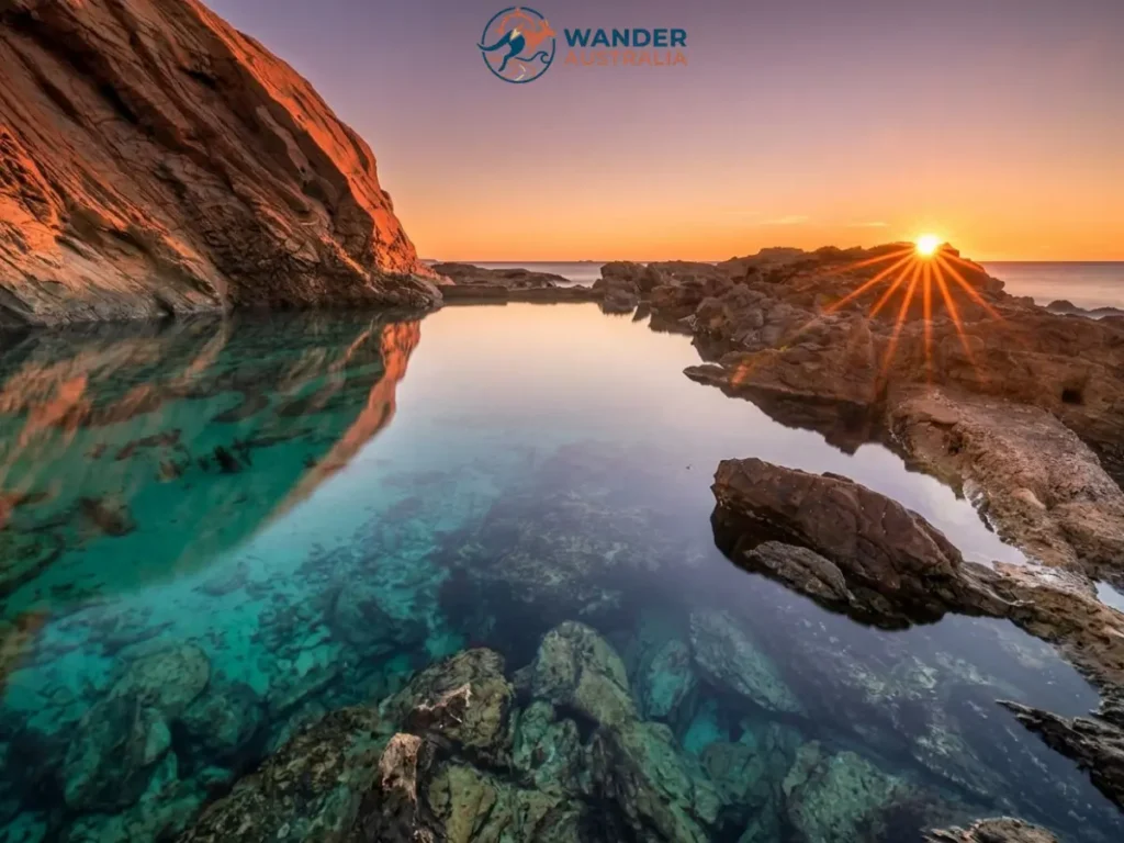 Blue Pool Bermagui at sunrise image