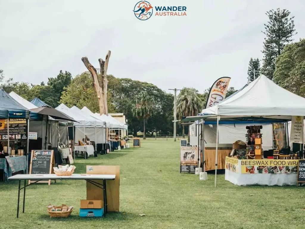 Market stalls at Homegrown Markets, Speers Point Park image