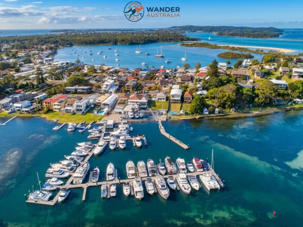 Aerial view of Marks Point on Lake Macquarie image
