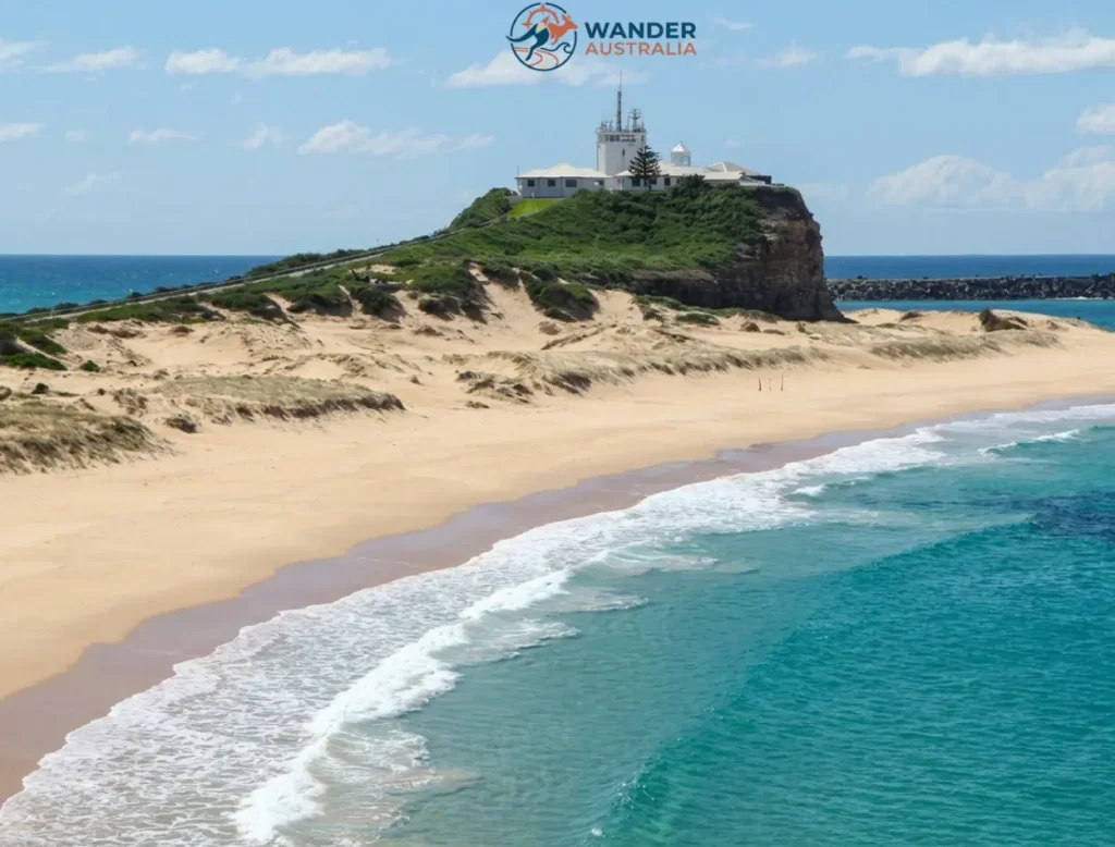 Nobbys Lighthouse from Nobbys Beach image