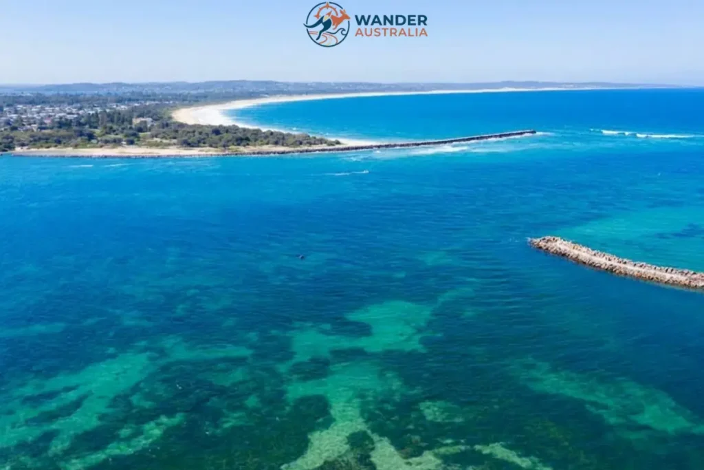 Swansea NSW coastline and Lake Macquarie image