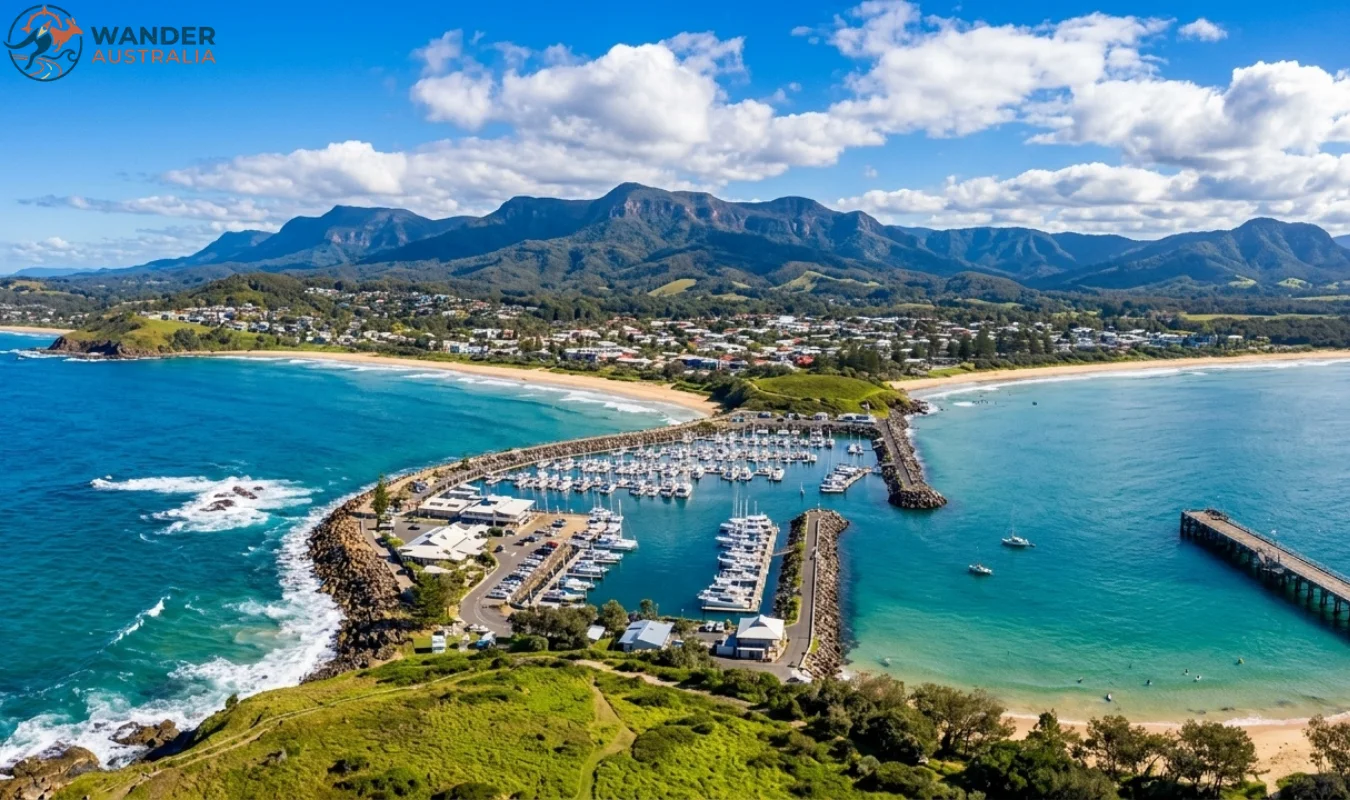 Coffs Harbour coastline and marina image